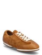 The Leather-Suede Pony Ballerina Sneaker Brown Polo Ralph Lauren
