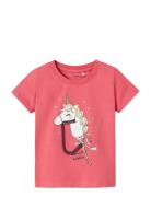 Nmfkitty Ss Top Box Pink Name It