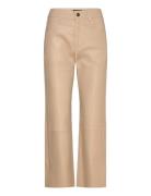 Bindydep Hw Pants 7/8 Length Straight Leg Beige DEPECHE