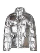 Luludep Quilted Leather Jacket Silver DEPECHE