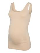 Mlheal Tank Top Noos A. Beige Mamalicious
