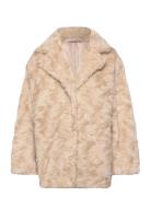 Kbbolinda Fur Jacket Beige Karen By Simonsen