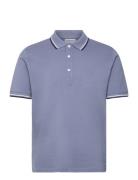 Polo Shirt W?. Contrast Piping Blue Lindbergh