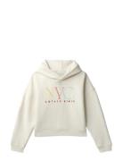 Nyc Graphic Fleece Hoodie Cream Calvin Klein
