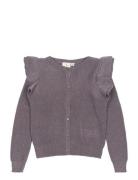 Tnperla Glitter Knit Cardigan Purple The New