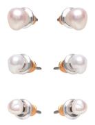 Edil Freshwater Pearl Earrings 3-In-1 Set Pink Pilgrim