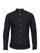 Yarn Dyed Oxford Superflex Shirt Black Lindbergh