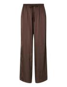 Pcnanina Mw Straight Pants Wvn D2D/ Brown Pieces