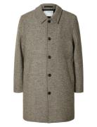 Slharchive Car Coat Noos Grey Selected