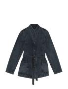 Belted Denim Jacket Blue REMAIN Birger Christensen