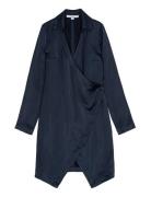 Satin Wrap Dress Navy REMAIN Birger Christensen