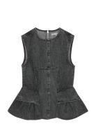 Peplum Denim Top Grey REMAIN Birger Christensen