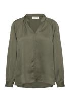 Slioana Blouse Ls Khaki Soaked In Luxury