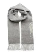 Big Pony Wool Scarf Grey Polo Ralph Lauren