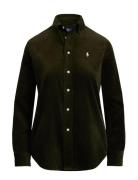 Stretch Slim Fit Cotton Corduroy Shirt Khaki Polo Ralph Lauren