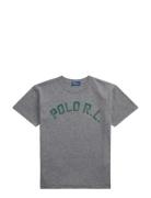 Logo Jersey Crewneck Tee Grey Polo Ralph Lauren