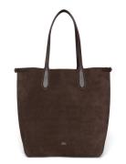 Bellport Suede North-South Tote Brown Polo Ralph Lauren