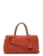 Bellport Suede Satchel Orange Polo Ralph Lauren