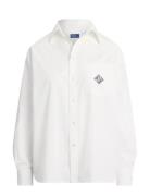 Over Fit Logo Cotton Shirt White Polo Ralph Lauren