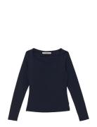 Long Sleeve Jersey Top Navy REMAIN Birger Christensen