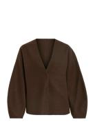 Vijuice Loose L/S Jacket - Noos Brown Vila