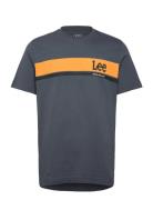 Regular Logo Tee Grey Lee Jeans