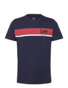 Regular Logo Tee Navy Lee Jeans