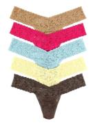 Hanky Panky Multi Pack - Signature Lace Low Rise Thong - 5 Pack Beige ...
