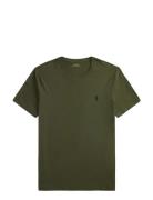 Custom Slim Fit Cotton T-Shirt Green Polo Ralph Lauren