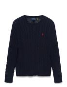 Cable-Knit Cotton Sweater Navy Polo Ralph Lauren