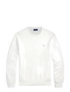 Mesh-Knit Cotton Crewneck Sweater White Polo Ralph Lauren