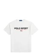 Classic Fit Polo Sport Jersey T-Shirt White Polo Ralph Lauren