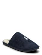 Klarence Microsuede Scuff Slipper Navy Polo Ralph Lauren