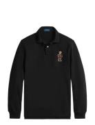 Classic Fit Polo Bear Mesh Polo Shirt Black Polo Ralph Lauren