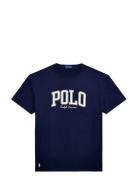 Custom Slim Fit Logo Jersey T-Shirt Navy Polo Ralph Lauren