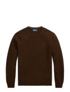 Wool Crewneck Sweater Brown Polo Ralph Lauren