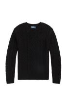 Wool-Alpaca Fisherman’s Sweater Black Polo Ralph Lauren