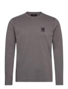 Belstaff Long Sleeved T-Shirt Dark Ink Grey Belstaff