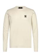 Belstaff Long Sleeved T-Shirt Dark Ink Beige Belstaff