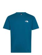M S/S Simple Dome Tee Blue The North Face
