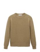 100% Cotton Braided Sweater Beige Mango