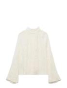 Bow Textured Blouse Cream Mango