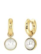 Gabrielle Hoops L Gold Gold Edblad