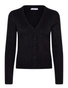 Knitted Braided Cardigan Black Mango