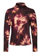 Tie-Dye Turtleneck Blouse Patterned Mango
