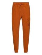 Reverse Brushed & Emerized Diagonal Fleece Mixed Jogger Orange C.P. Co...