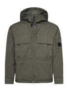Taylon P Hooded Overshirt Khaki C.P. Company