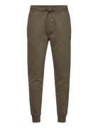 Logo Embroidered Track Pants Khaki C.P. Company