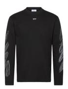 Scribble Diags Skate L/S Tee Black Off-White