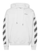 Pixel Diag Skate Hoodie White Off-White